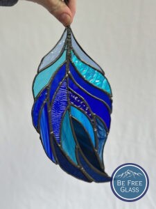 Blue Ombre Feather