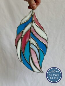 Trans Pride Feather 1