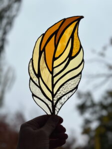 Amber Ombre Feather